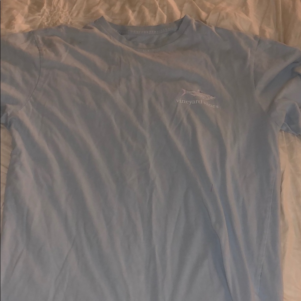 Blue vineyard vines shirt